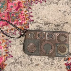 Patchwork Collection Coach Wristlet